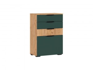 Роджина Комод 3 ящика с дверкой 600 (Миф)